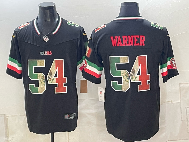 Men 2026 Nike San Francisco 49ers #54 Warner black NFL Jersey 091501->san francisco 49ers->NFL Jersey